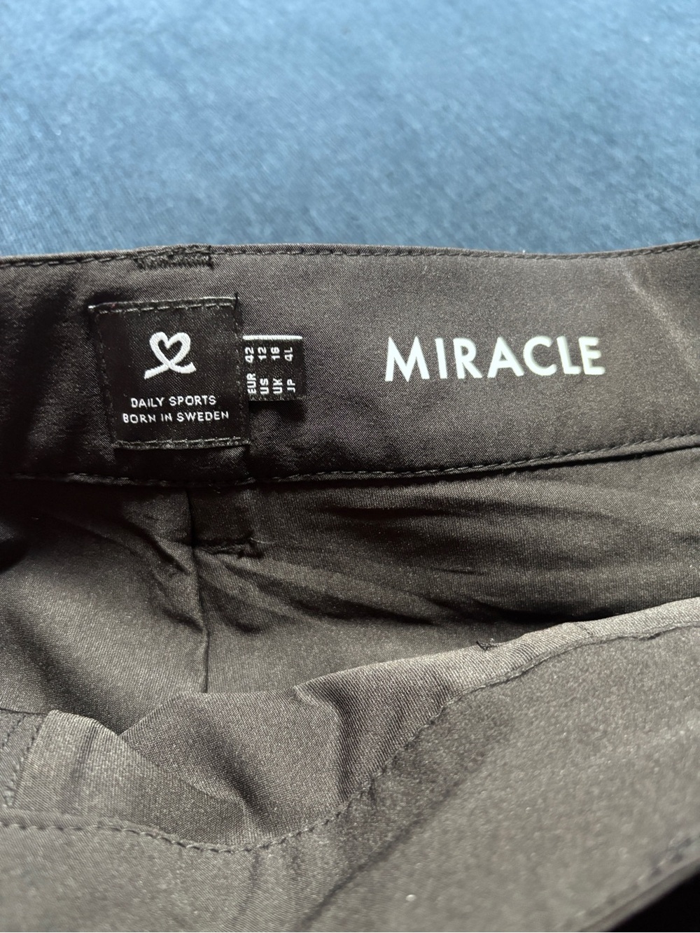 Daily Sports Born in Sweden Black Miracle Skort with Gold zipper/ buttons. - Picture 15 of 16